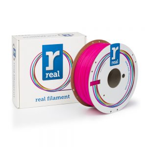 0017195 real pla 3d printer filament fluorescent pink spool of 1kg 285mm 0