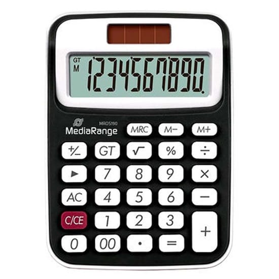 0051931_mediarange-compact-calculator-with-10-digit-lcd-solar-and-battey-powered-blackwhite-mros190-mros190_0_550 MediaRange Compact calculator with 10-digit LCD, solar and battey-powered - Image 1